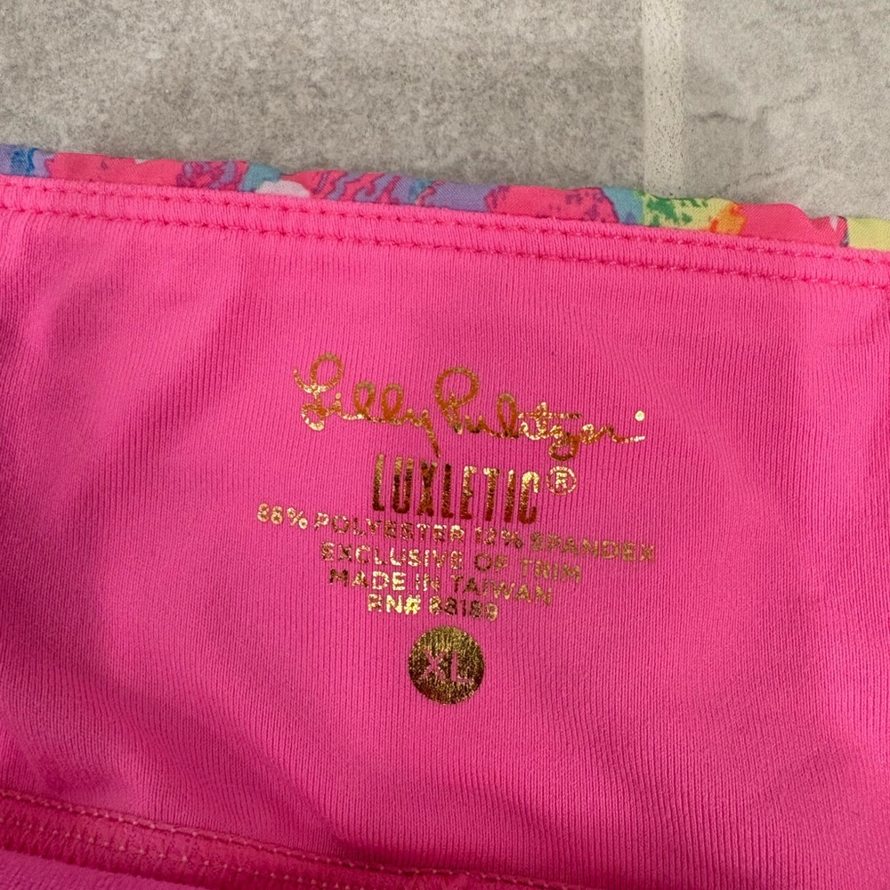 Lilly Pulitzer Luxletic Josephine Skirt Skort in Multi Sparkling Sands Size XL - Picture 3 of 10